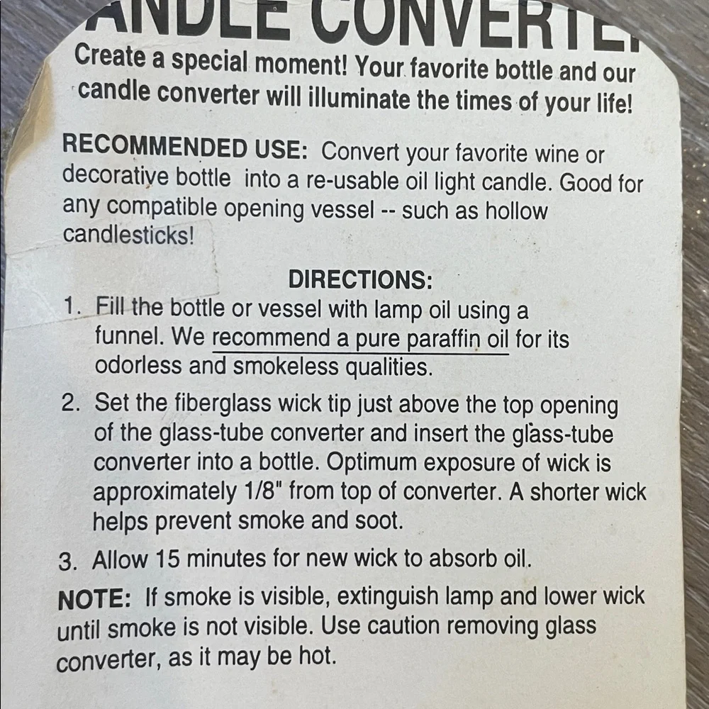 Oggi 3-Pack Candle Converters Fiberglass Wick Oil Lamp